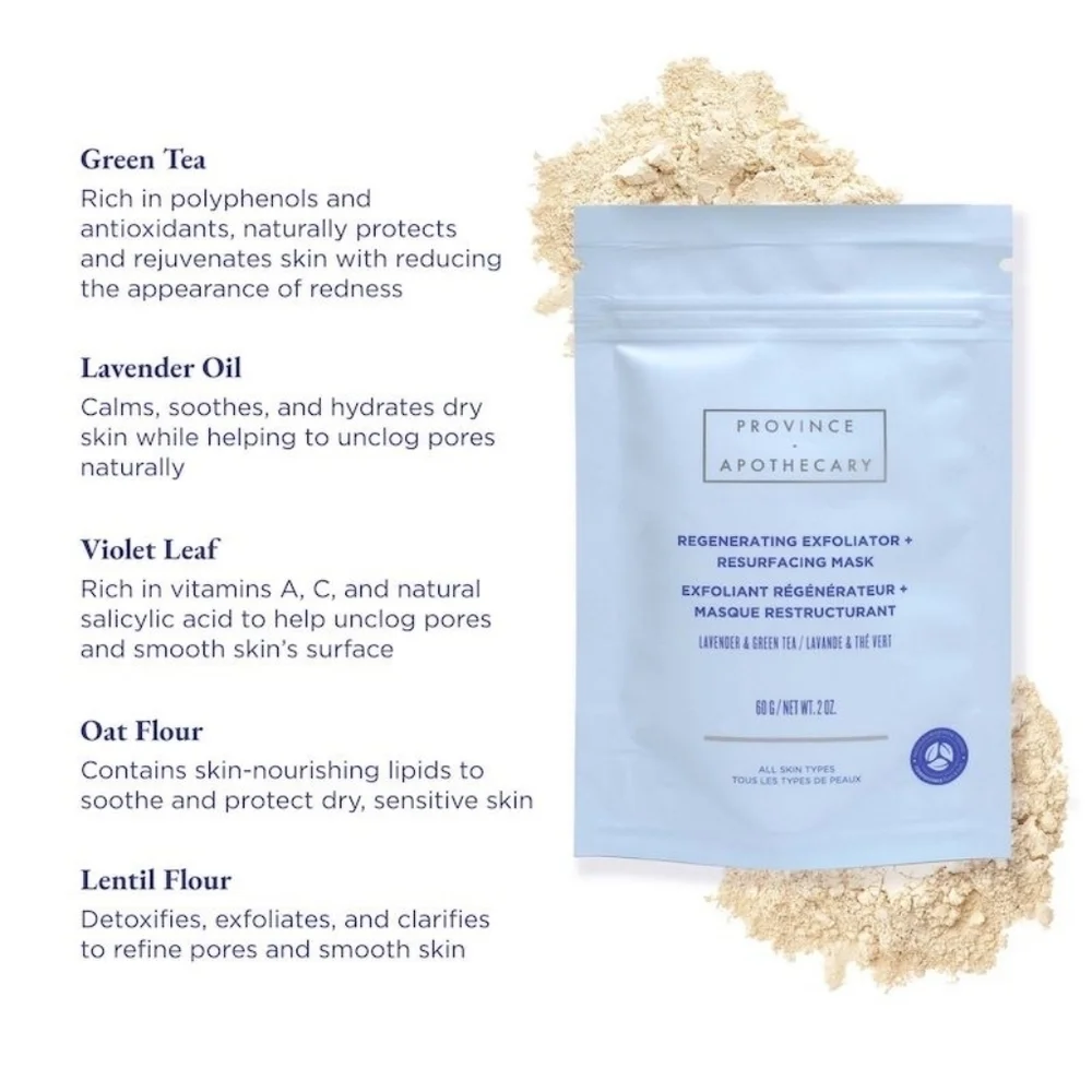 Province Apothecary Regenerating Exfoliator + Resurfacing Mask